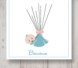 Invitations Et Deco A Imprimer Theme Rayures Baby Shower