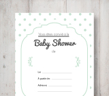 Theme Pois Pastel Decoration A Imprimer Baby Shower