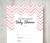 Theme Zig Zag Baby Shower Deco Et Invitations A Imprimer